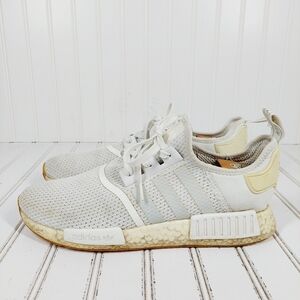 adidas NMD R1 Off White Grey Three Athleisure Running Sneakers A458